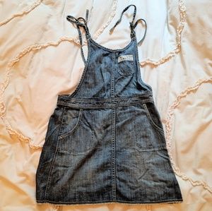 NWT Levi's blue denim overall dress